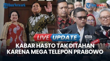 VIDEO Hasto Tak Ditahan KPK, Gerindra Bantah Kabar Karena Megawati Telepon Prabowo