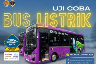 Uji Coba Bus Listrik Trans Jogja, Tarif Masih Gratis