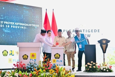 Prabowo Resmikan 37 Proyek Strategis Ketenagalistrikan PLN, Dorong Swasembada Energi Berbasis Energi Bersih