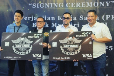 Dorong Bisnis Kartu Kredit, Bank Mandiri Gandeng Harley Davidson Club Indonesia