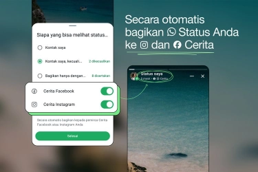 WhatsApp Status Bisa Diunggah ke Instagram Stories dan Facebook Sekaligus