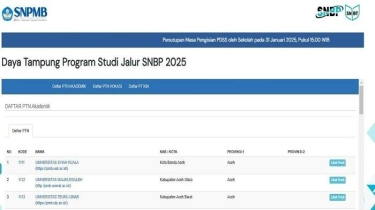 Cara Cek Daya Tampung SNBP 2025, Ini Link Resminya