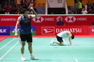 Jonatan Christie Isyaratkan Siap Juara Lagi, Tembus Final Indonesia Masters Kedua usai Bantai Wakil Taiwan Wang Tzu Wei