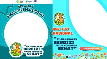 40 Twibbon Hari Gizi Nasional 2025 dengan Desain Menarik, Cocok Dipasang di Foto Profil