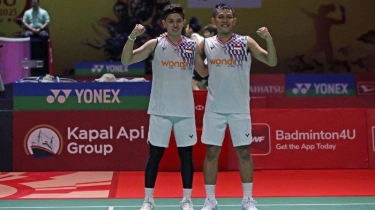 Lolos ke Final Indonesia Masters 2025, Fajar/Rian Sanjung Dukungan Fans Badminton Indonesia