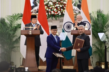 Prabowo dan Narendra Modi Saksikan Pertukaran Kerja Sama Indonesia-India, Ada Kesehatan hingga Digital