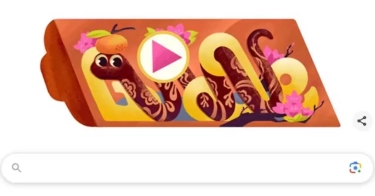 Google Doodle Ikut Meriahkan Perayaan Imlek di Tahun Ular Kayu, Suguhkan Game Snake Klasik Legendaris, Begini Cara Mainnya