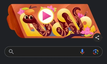 Tahun Ular Kayu Jadi Tema Google Doodle Hari Ini, Ada Gamenya Juga Mirip di Handphone Nokia Jadul