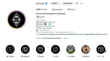 Bek Timnas Indonesia Bergabung, Follower Akun IG Borussia Monchengladbach Meroket