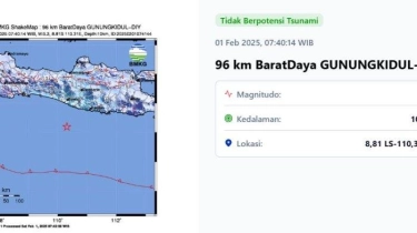 Gempa 5,2 M Guncang Gunung Kidul, Yogyakarta, BMKG: Tidak Berpotensi Tsunami