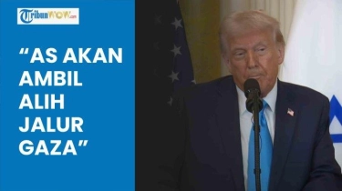 Video Donald Trump Umumkan AS Akan Ambil Alih Jalur Gaza, Kerahkan Tentara jika Diperlukan