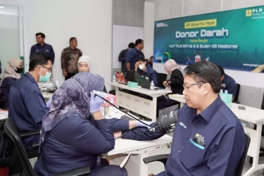 Peringati Bulan K3, Insan PLN EPI Gelar Donor Darah Massal