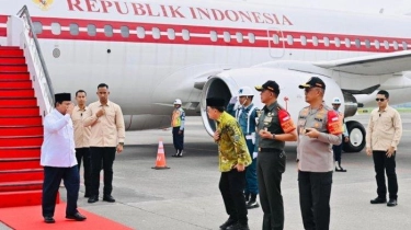 Presiden Prabowo Tiba di Surabaya untuk Buka Kongres XVIII Muslimat NU