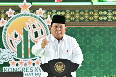 Pidato Prabowo di Kongres Muslimat NU: Bahas Jokowi, Efisiensi Anggaran, hingga Raja Kecil