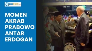 VIDEO Momen Akrab Prabowo Semobil Antar Presiden Turki Erdogan, Disambut Pasukan Jajar Kehormatan