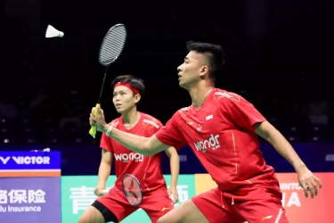 Andalkan Serangan Balik, Dejan/Fadia Bekuk Nomor 7 Dunia dan Bawa Indonesia Ungguli Taiwan 1-0 di Perempat Final BAMTC 2025