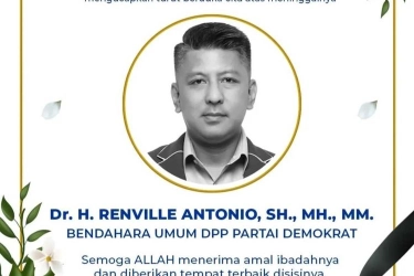 Renville Antonio Meninggal Dunia, Demokrat: Mas AHY dan Seluruh Kader Sangat Kehilangan