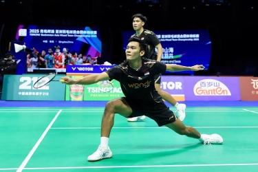 Fikri/Daniel Pastikan Indonesia Juara Badminton Asia Mixed Team Championships 2025, Gelar Perdana di Final Pertama