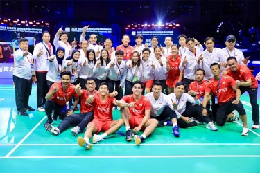 Catatkan Sejarah Baru, BNI Apresiasi Kemenangan Indonesia di Ajang Badminton Asia Mixed Team Championship 2025