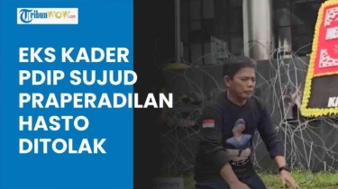 VIDEO Mantan Kader PDIP Sujud Syukur di KPK setelah Praperadilan Hasto Ditolak: Saya Dipecat Hasto!