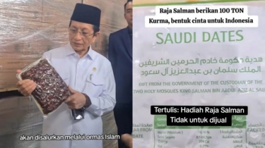 Setiap Tahun Indonesia Dapat 100 Ton Kurma dari Raja Salman Jelang Ramadan: Kok Baru Tahu Sekarang?