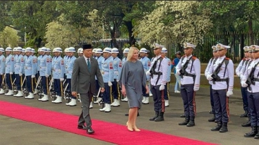 Menhan Sjafrie Terima Kunjungan Menhan Ceko Jana di Kantor Kemenhan, Dibalut Upacara Kenegaraan