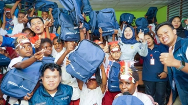 Relawan Bakti BUMN Menginspirasi Siswa Merauke Lewat Edukasi dan Makanan Bergizi