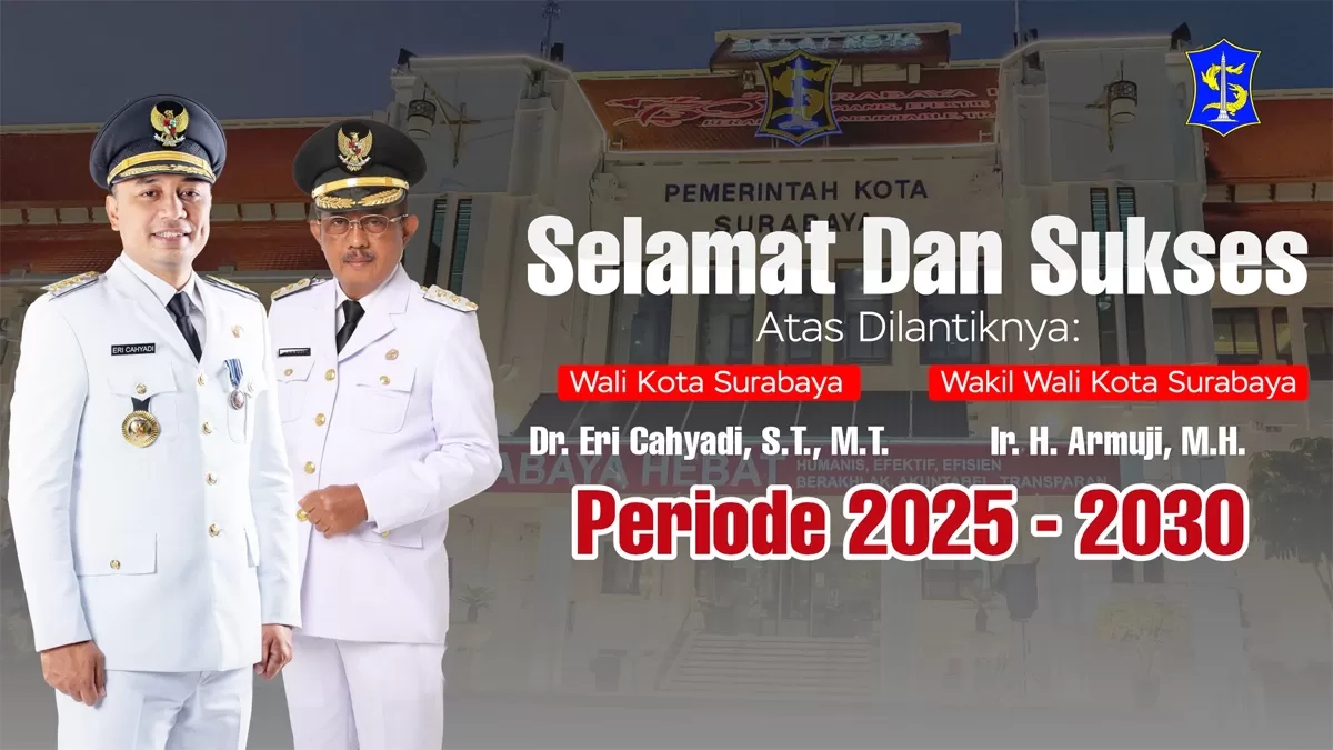 Kembali Pimpin Surabaya, Wali Kota Eri Cahyadi dan Wawali Armuji Terima Dukungan dari Berbagai Elemen