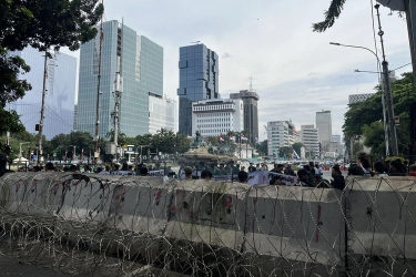 Ada Aksi Indonesia Gelap, Jalan Medan Merdeka Barat Ditutup