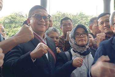 Hasto Didampingi Elite PDI-P Saat Penuhi Panggilan KPK