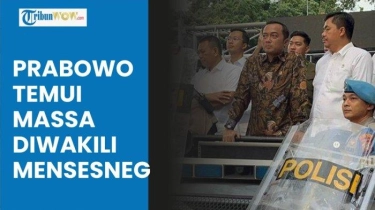 Video Prabowo Perintahkan Mensesneg Temui Ratusan Demonstran dan Tanda Tangani Perjanjian