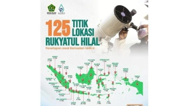 125 Titik Pemantauan Hilal Awal Ramadan 2025, Ini Tahapan Sidang Isbat