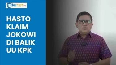 VIDEO Hasto Ungkap Dugaan 'Skandal' Jokowi, Klaim Sosok di Balik Lancarnya Revisi UU KPK