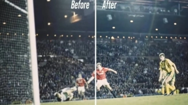 Fitur AI HP Flagship Honor Edit Foto Jadul Manchester United, Begini Hasilnya