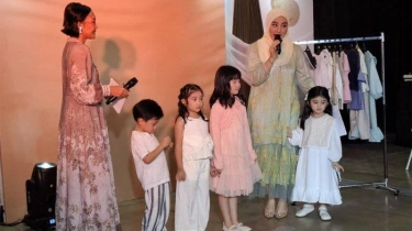 Inspirasi Baju Lebaran Spesial Ibu Anak Ala Margin Wieheerm dan Guzel, Anak dan Istri Ali Syakieb