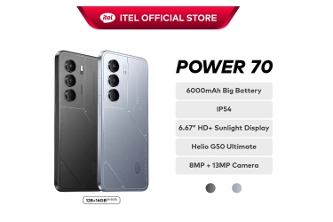 Itel Power 70 Resmi di Indonesia, HP Rp 1 Jutaan Kamera 13MP 