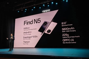 5 Fitur Oppo Find N5 yang Serba Pertama di Ponsel Lipat Model 