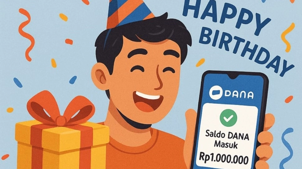 DANA Bagi-Bagi Kado Ultah! Klaim Saldo Kaget Rp1 Juta Buat yang Ulang Tahun Hari Ini