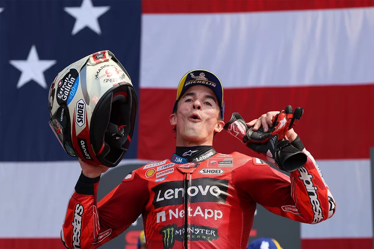 Marc Marquez Memang Jagonya Sprint, Kalahkan Legenda Balap Sepeda Mark Cavendish di Le Mans