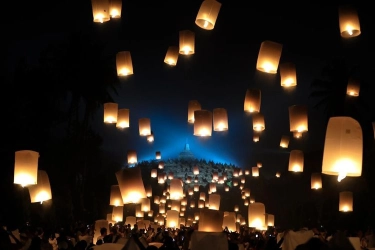 Waisak 2025 di Candi Borobudur, Tempat Parkir Dipusatkan ke Kampung Seni