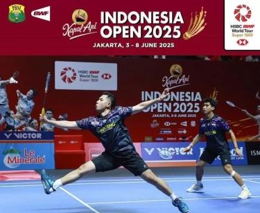 Balas Dendam Sempurna! Sabar/Reza Tampil Ganas, Libas Ganda Thailand dan Melaju ke Perempat Final Indonesia Open 2025