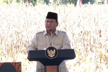 Presiden Prabowo Bahagia Stok Beras Capai 4 Juta Ton, Ingatkan Untuk Tidak Sombong