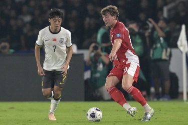 HT Indonesia Vs China 1-0, Garuda Unggul Berkat Gol Penalti Ole Romeny