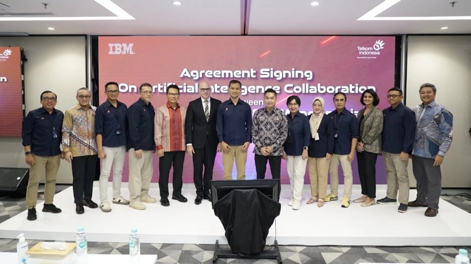 Perkuat Adopsi AI di Indonesia, Telkom dan IBM Luncurkan Sovereign AI Platform