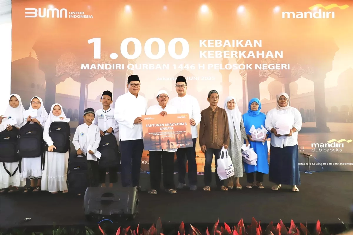 Bank Mandiri Perkuat Komitmen Sosial Lewat Program Kurban di Idul Adha 1446 H