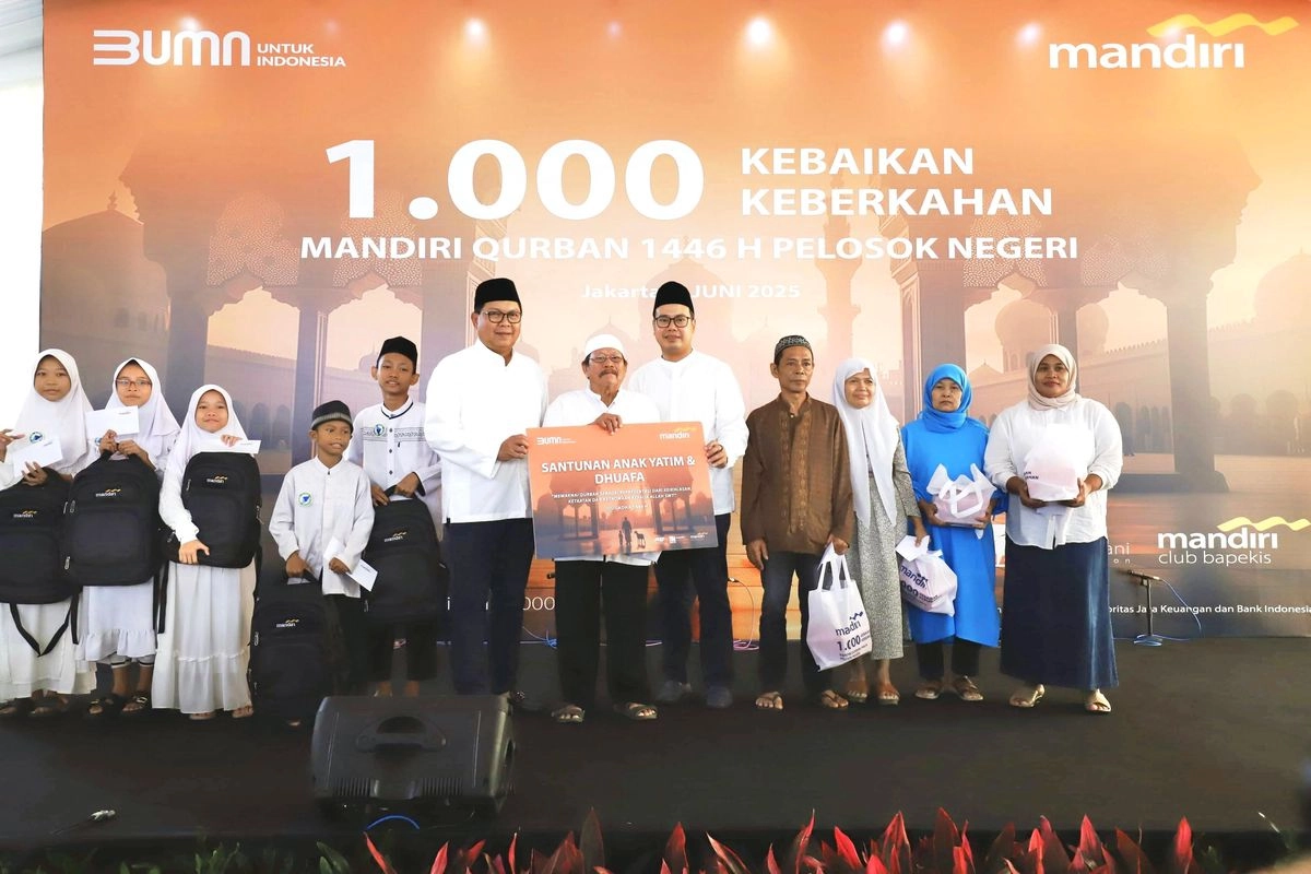 Bank Mandiri Perkuat Komitmen Sosial lewat Program Kurban di Idul Adha 1446 H