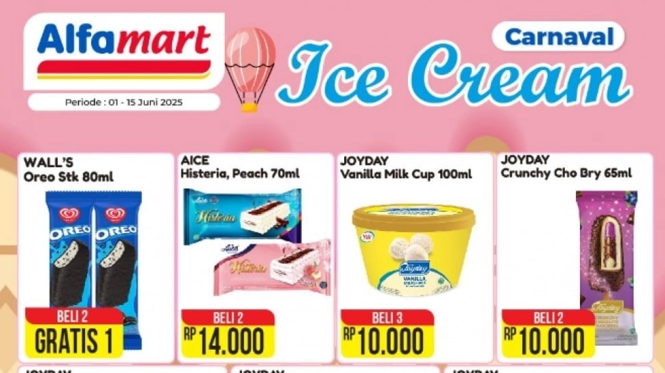 Promo Alfamart Hari Ini 9 Juni 2025: Es Krim Murah yang Bikin Suasana Romantis Bareng Pasangan