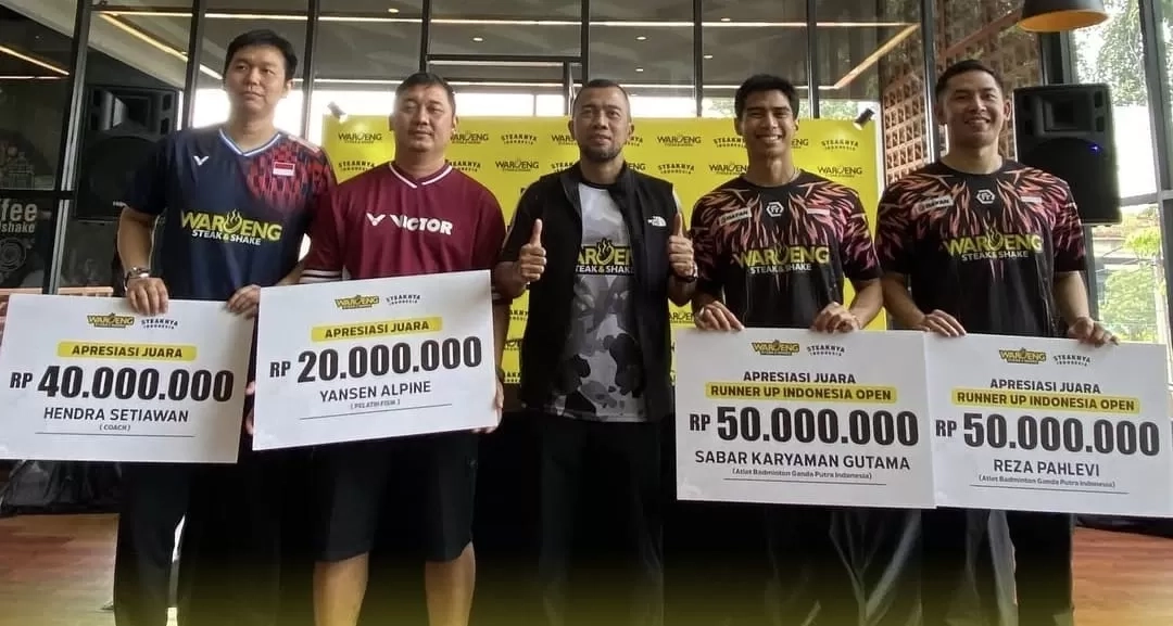 Sabar/Reza Diguyur Bonus Ratusan Juta Usai Jadi Runner-up Indonesia Open 2025, Hendra Setiawan Ikut Kecipratan