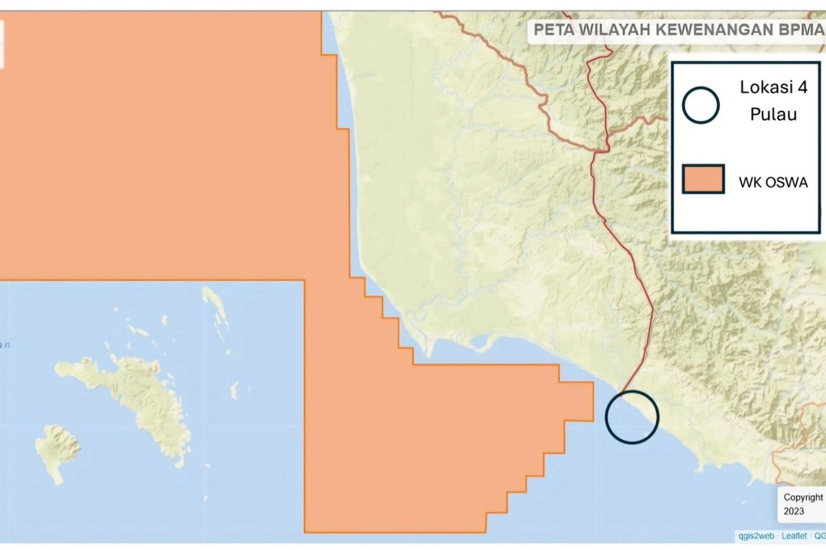 4 Pulau yang Diperebutkan Aceh dan Sumut Belum Tentu Miliki Cadangan Migas Ekonomis