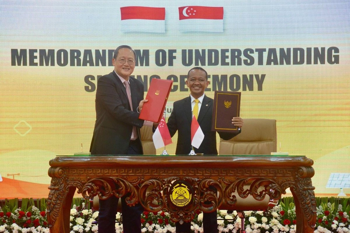 Godok Proyek Energi Bersih, RI dan Singapura Sepakati Investasi Rp 1.627 Triliun